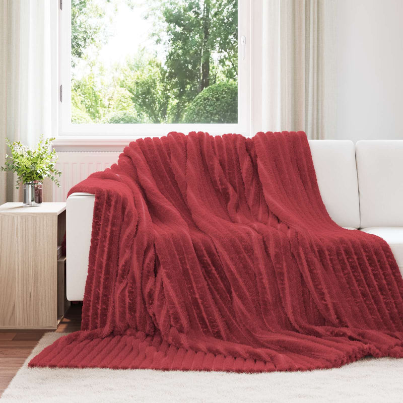 Chargez l'image dans la visionneuse de la galerie, Vidaxl kleden 6 pcs bordeaux rood 270 x 240 cm fleece