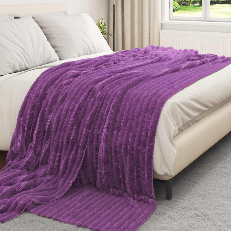 Chargez l'image dans la visionneuse de la galerie, Vidaxl kleden 6 pcs paars 240 x 220 cm fleece