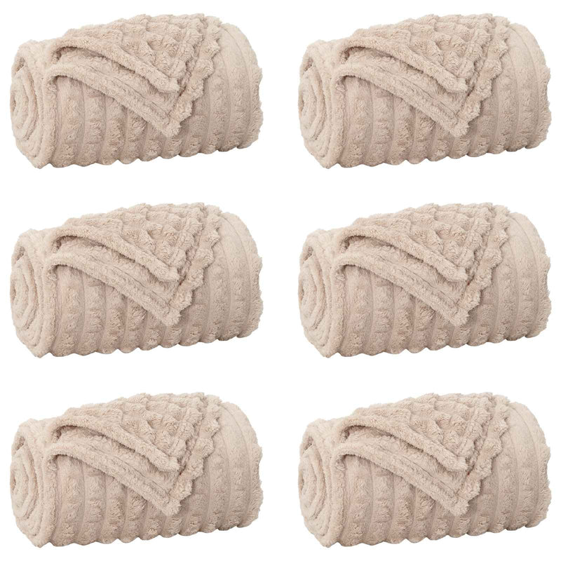 ギャラリービューアに画像をロードする, Vidaxl kleden 6 pcs beige 200 x 150 cm fleece