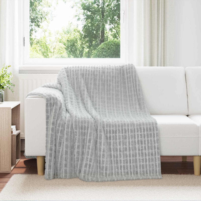ギャラリービューアに画像をロードする, Vidaxl kleden 6 pcs grijs 200 x 150 cm fleece