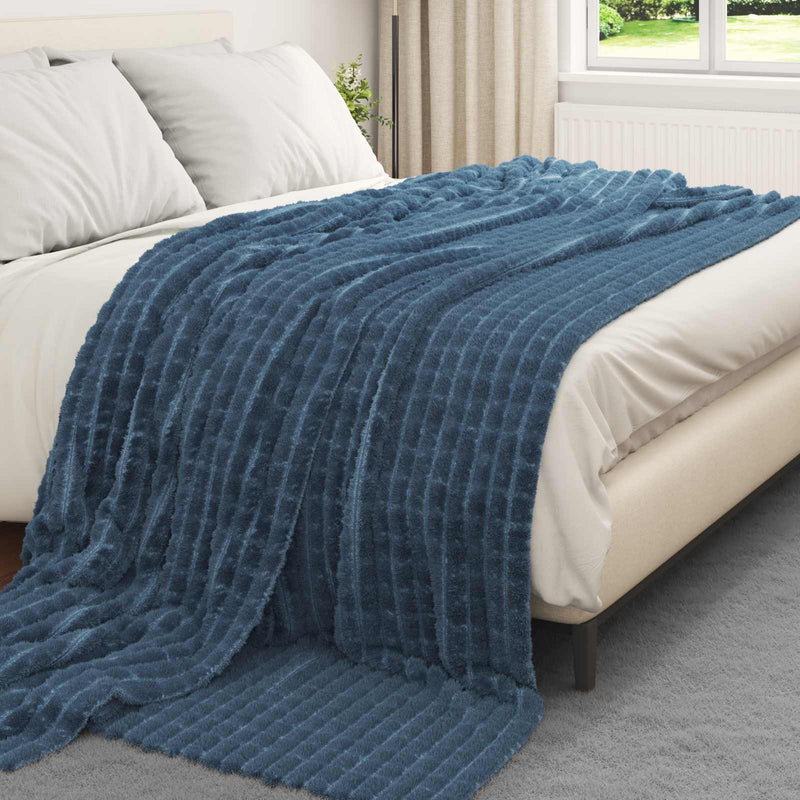 Afbeelding laden in galerijviewer, Vidaxl kleden 6 pcs marineblauw 240 x 220 cm fleece