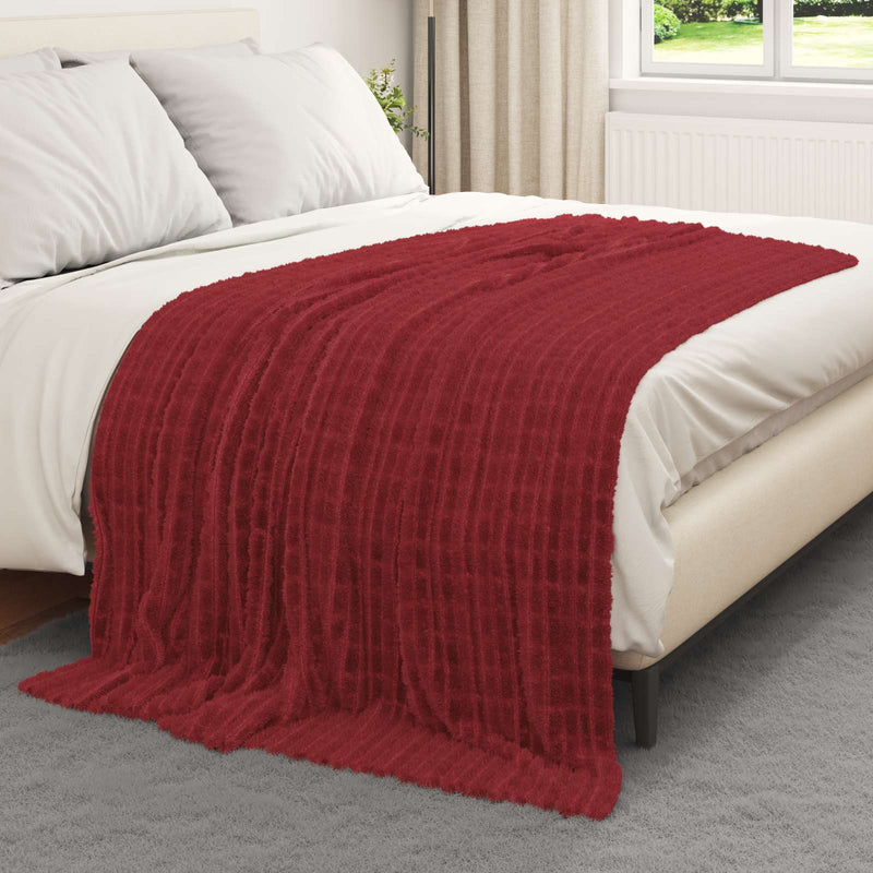 Chargez l'image dans la visionneuse de la galerie, Vidaxl kleden 6 pcs bordeaux rood 200 x 150 cm fleece