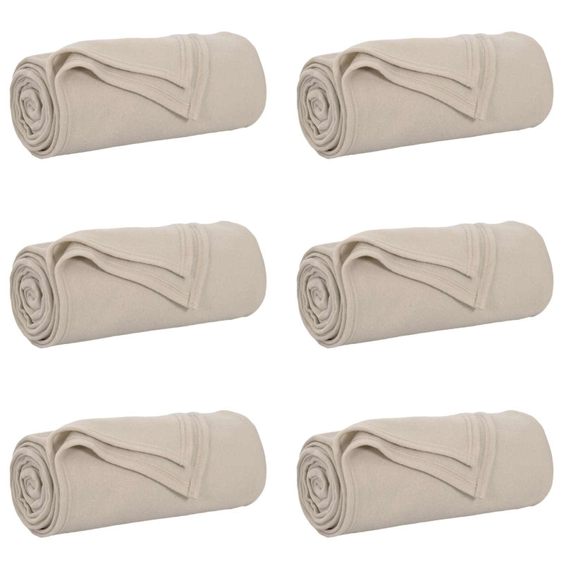 Chargez l'image dans la visionneuse de la galerie, Vidaxl kleden 6 pcs beige 240 x 220 cm fleece