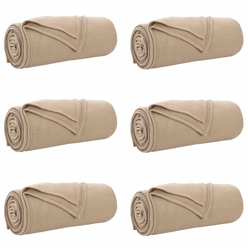 ギャラリービューアに画像をロードする, Vidaxl kleden 6 pcs kameel 270 x 240 cm fleece
