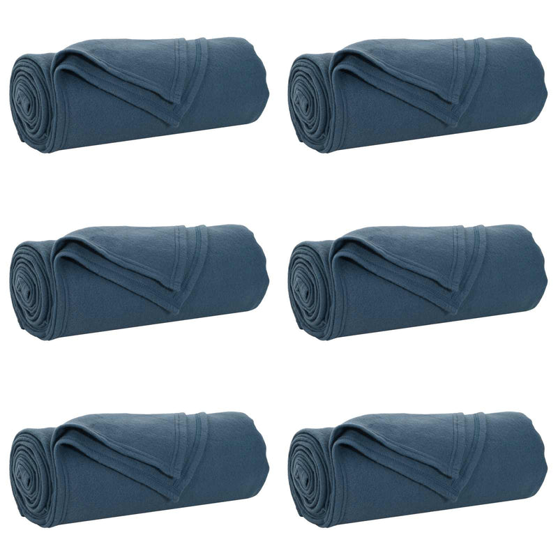 Afbeelding laden in galerijviewer, Vidaxl kleden 6 pcs marineblauw 270 x 240 cm fleece