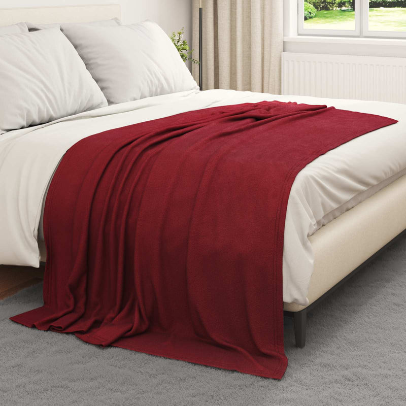 Chargez l'image dans la visionneuse de la galerie, Vidaxl kleden 6 pcs bordeaux rood 200 x 150 cm fleece