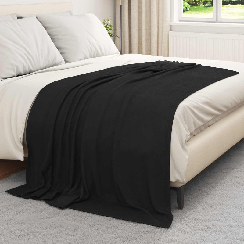 ギャラリービューアに画像をロードする, Vidaxl kleden 24 pcs zwart 200 x 150 cm fleece