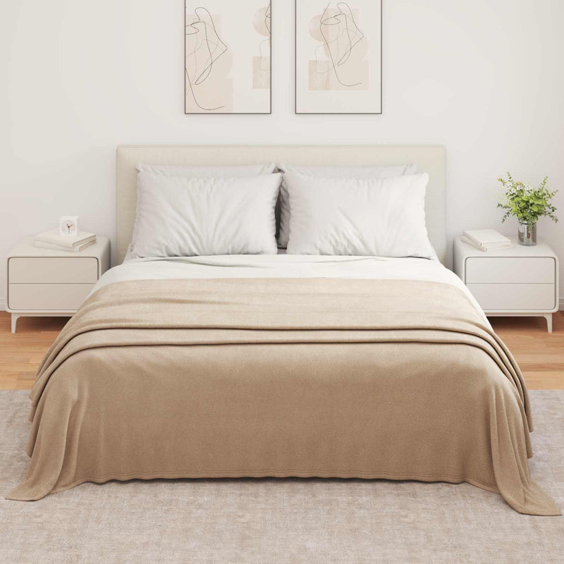 ギャラリービューアに画像をロードする, Vidaxl gooi deken kameel 350 x 270 cm fleece