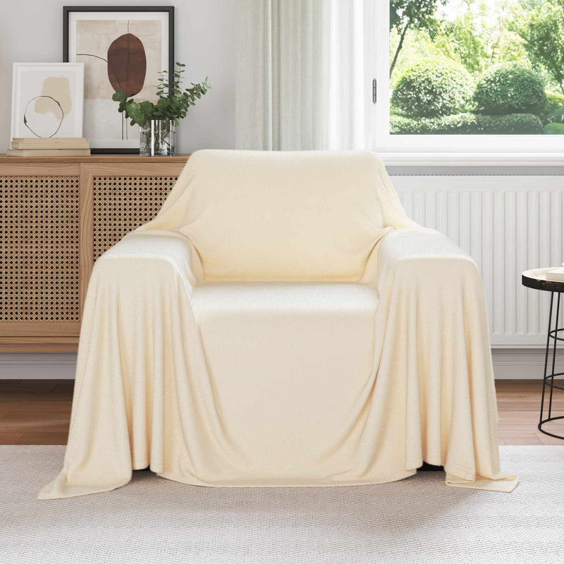 Chargez l'image dans la visionneuse de la galerie, Vidaxl kleden 6 pcs crème 210 x 140 cm fleece