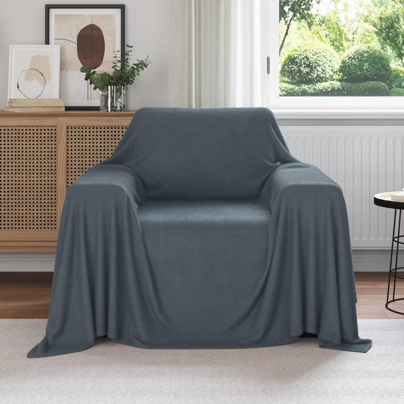 Chargez l'image dans la visionneuse de la galerie, Vidaxl kleden 6 pcs donkergrijs 210 x 140 cm fleece