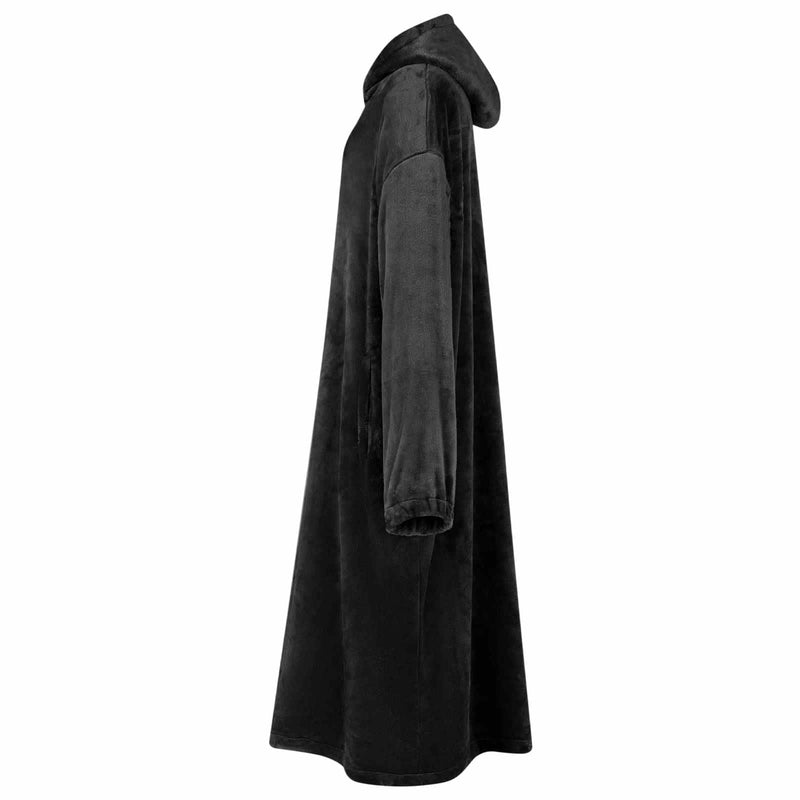 ギャラリービューアに画像をロードする, Vidaxl deken hoodie zwart s flanel