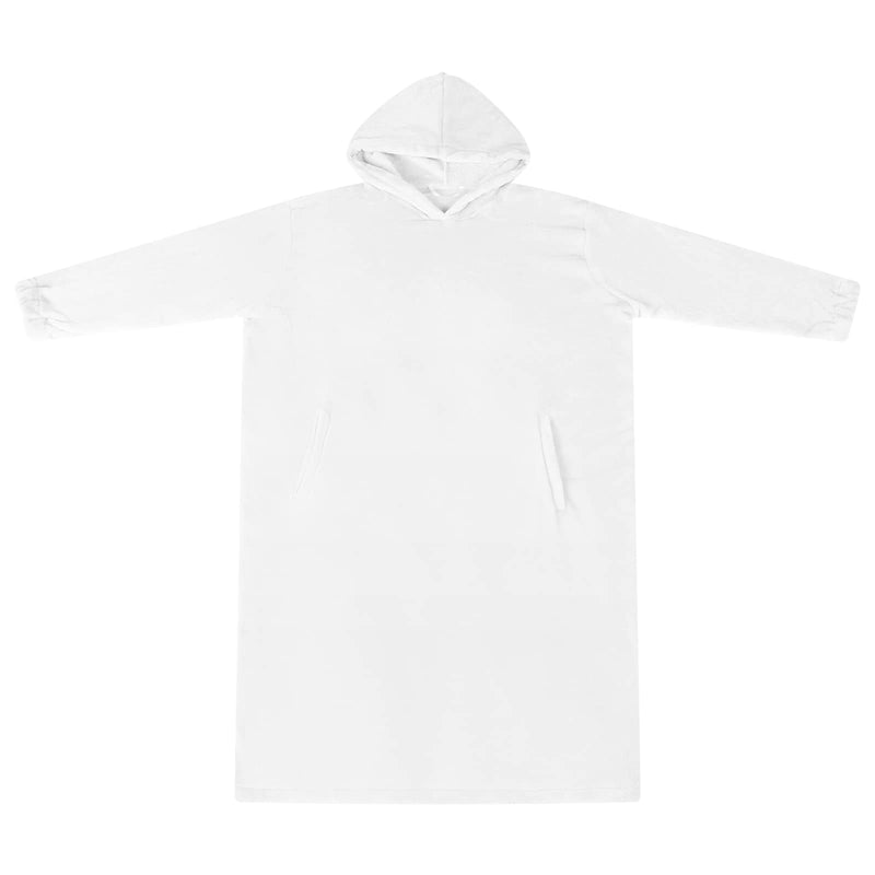 Chargez l'image dans la visionneuse de la galerie, Vidaxl deken hoodie wit s flanel