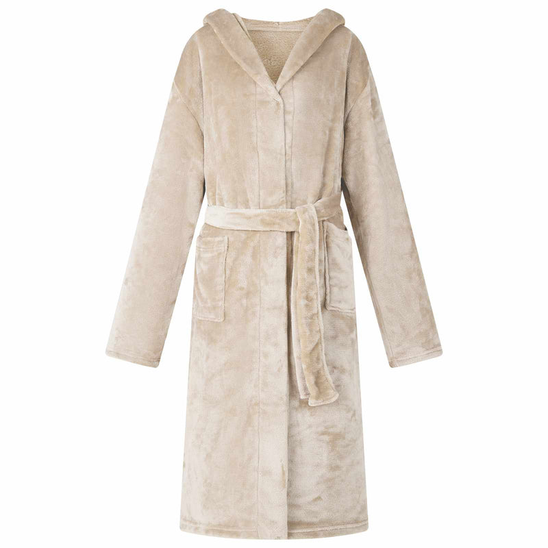 ギャラリービューアに画像をロードする, Vidaxl badjas hoodie beige xxxl flanel