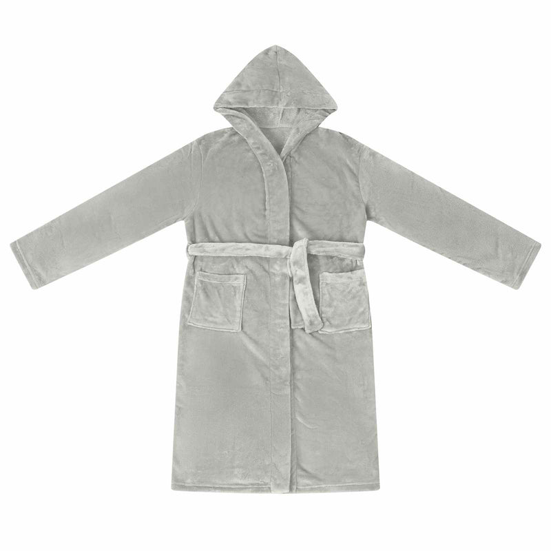 ギャラリービューアに画像をロードする, Vidaxl badjas hoodie grijs xxl flanel