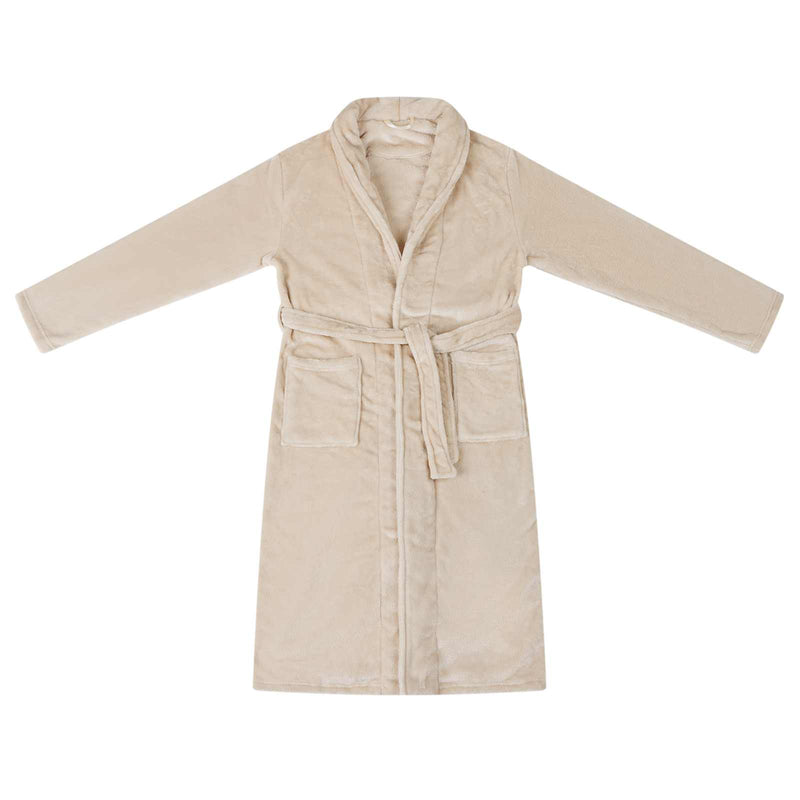 ギャラリービューアに画像をロードする, Vidaxl badjas zonder kap beige xxl flanel