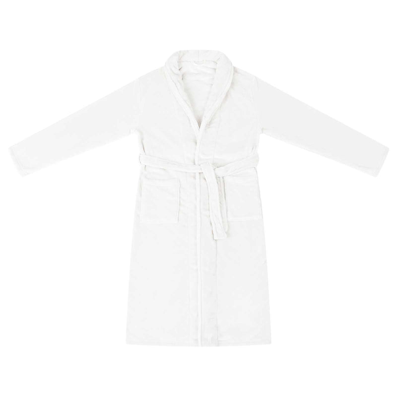 ギャラリービューアに画像をロードする, Vidaxl badjas zonder kap wit s flanel