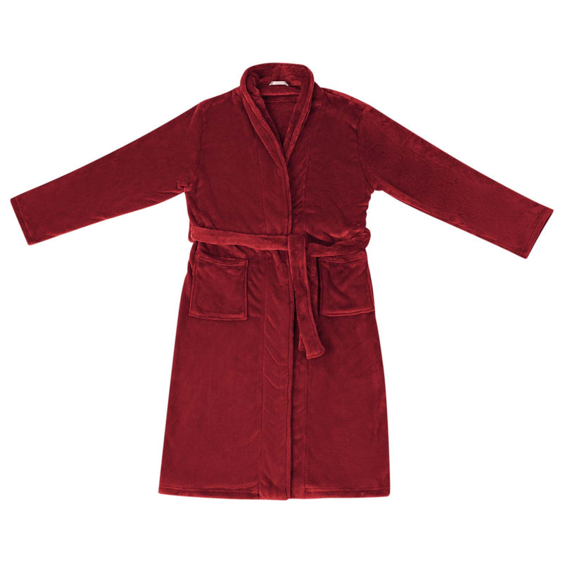 ギャラリービューアに画像をロードする, Vidaxl badjas zonder kap bordeaux rood l flanel