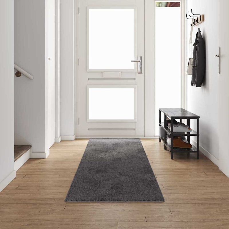 Afbeelding laden in galerijviewer, Vidaxl tapijt loper grijs 80 x 500 cm 100% polypropylene tuft