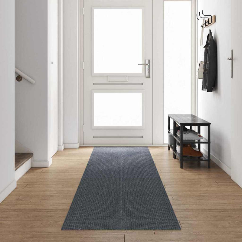 ギャラリービューアに画像をロードする, Vidaxl tapijt loper grijs 80 x 500 cm stof