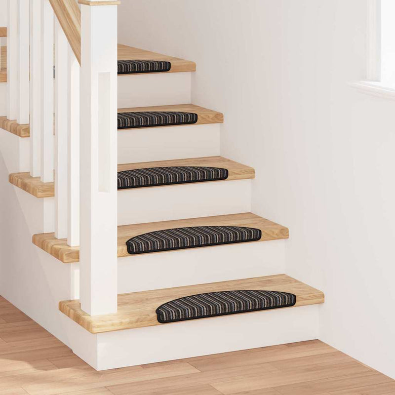 Afbeelding laden in galerijviewer, Vidaxl zelfklevende trapmatten 15 pcs antraciet 56 x 17 x 3 cm