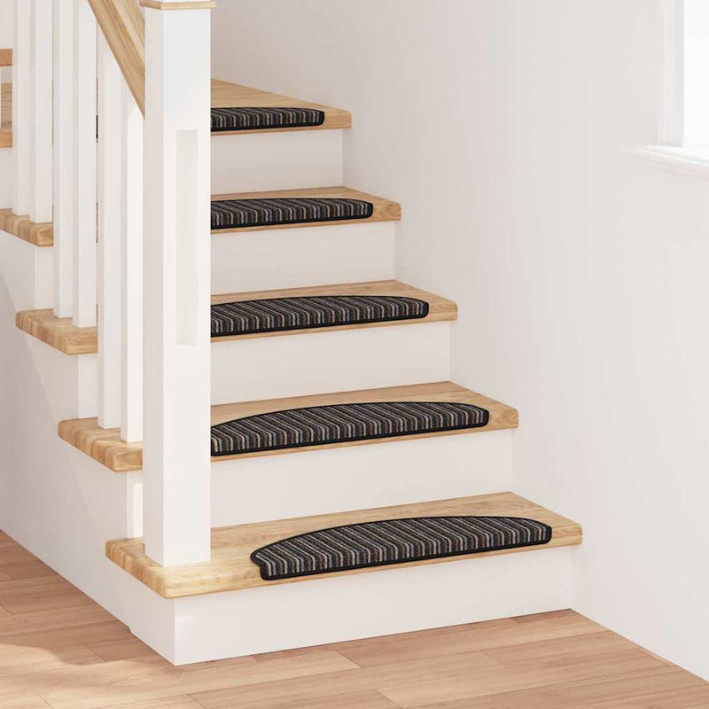 Afbeelding laden in galerijviewer, Vidaxl zelfklevende trapmatten 15 pcs antraciet 65 x 21 x 4 cm