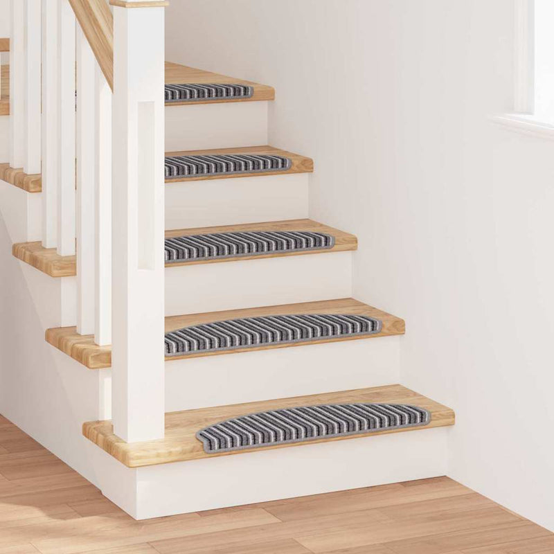 Afbeelding laden in galerijviewer, Vidaxl zelfklevende trapmatten 15 pcs grijs 65 x 21 x 4 cm