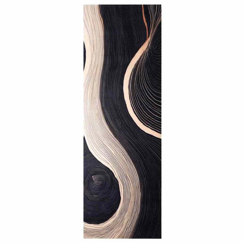 Afbeelding laden in galerijviewer, Vidaxl keuken vloerkleed zwart 180 x 60 cm fluweel