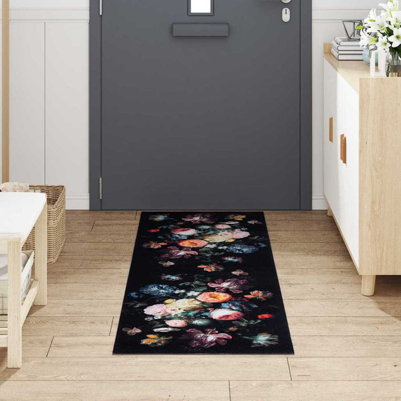 Chargez l'image dans la visionneuse de la galerie, Vidaxl keuken vloerkleed zwart 180 x 60 cm fluweel