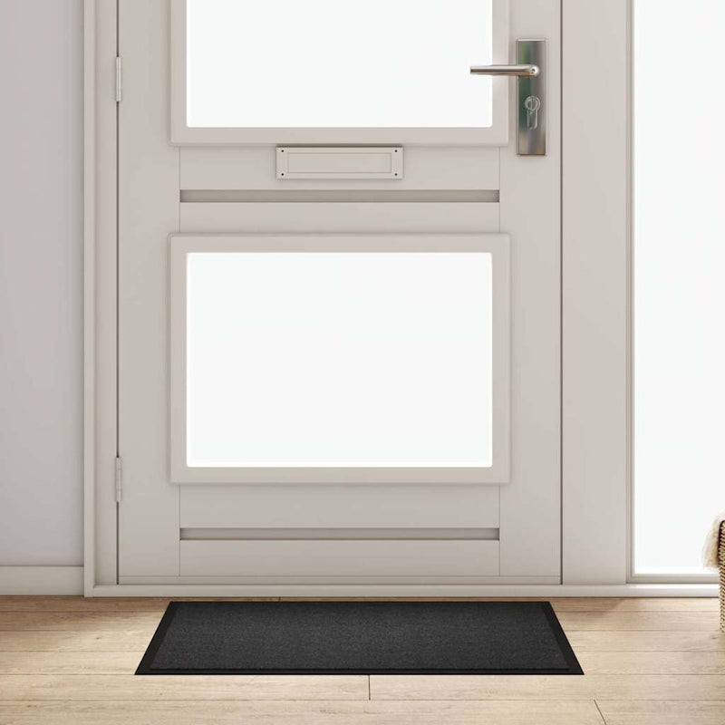 Afbeelding laden in galerijviewer, Vidaxl deurmat antraciet 60 x 40 x 1.2 cm teddy stof