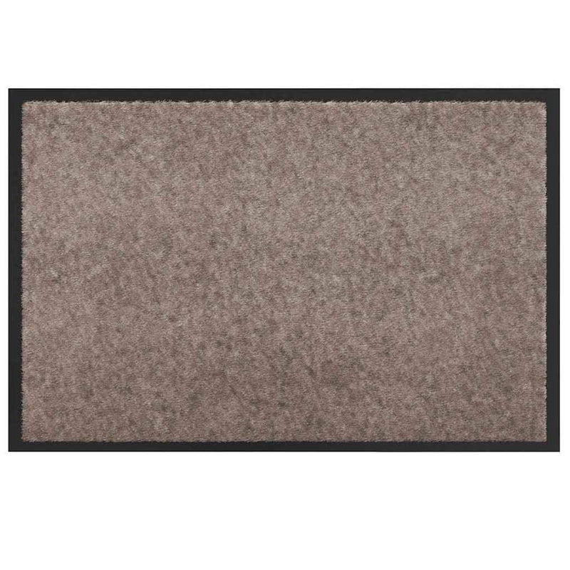 Afbeelding laden in galerijviewer, Vidaxl deurmat beige 60 x 40 x 1.2 cm teddy stof