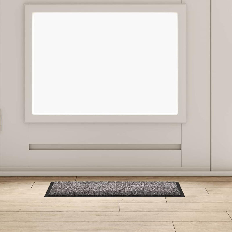 Afbeelding laden in galerijviewer, Vidaxl deurmat lichtgrijs 60 x 40 x 1.2 cm teddy stof