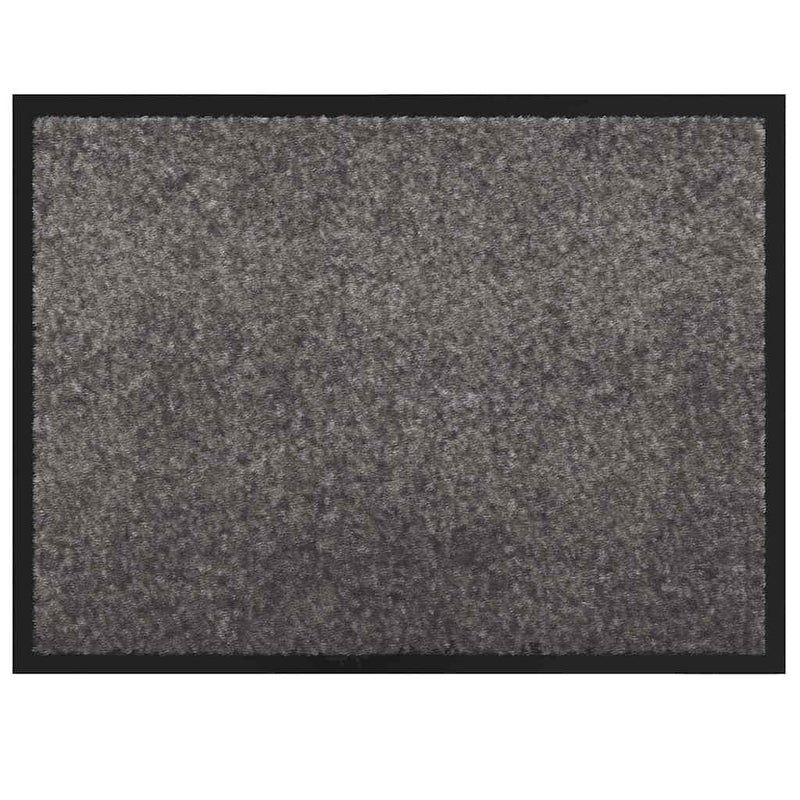 Chargez l'image dans la visionneuse de la galerie, Vidaxl deurmat lichtgrijs 60 x 40 x 1.2 cm teddy stof