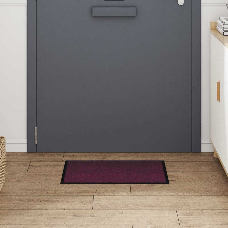 Afbeelding laden in galerijviewer, Vidaxl deurmat bordeauxrood 60 x 40 x 1.2 cm teddy stof