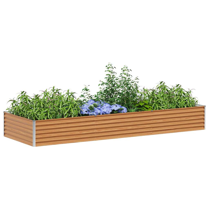 Afbeelding laden in galerijviewer, Vidaxl verhoogde plantenbak 290 x 100 x 36 cm gegalvaniseerd staal