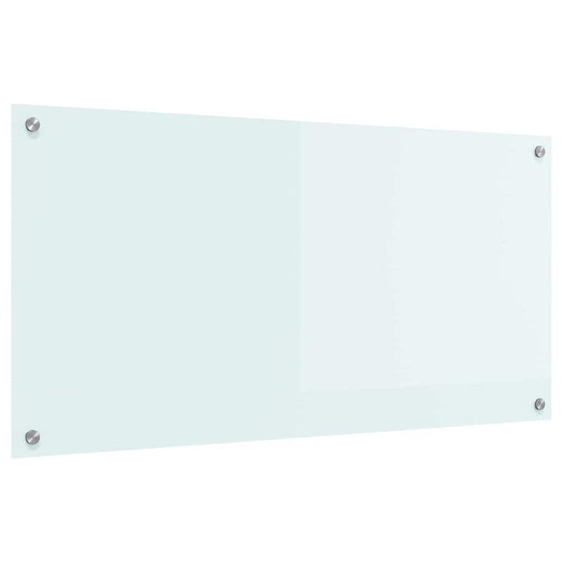 ギャラリービューアに画像をロードする, Vidaxl keuken achterwand wit 100 x 50 cm gehard glas