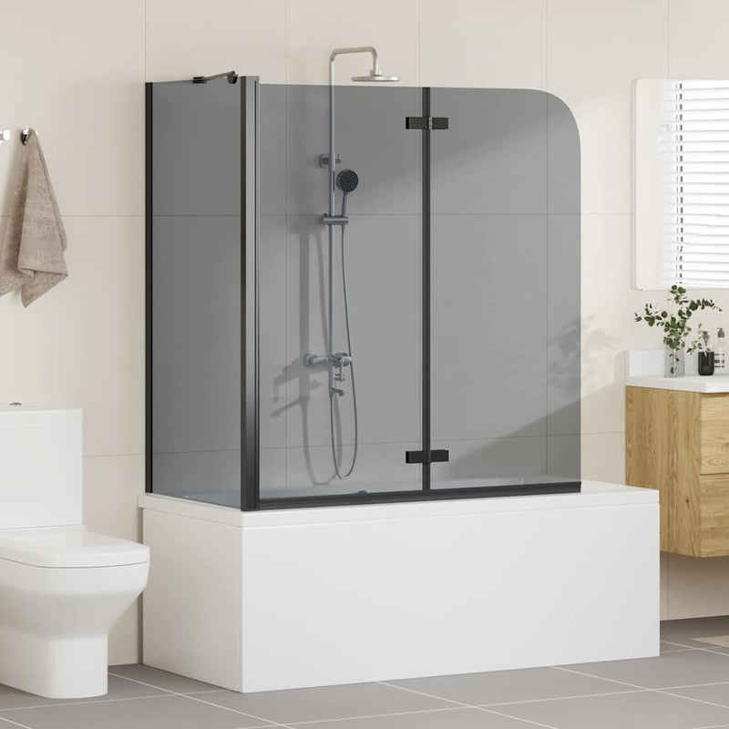 ギャラリービューアに画像をロードする, Vidaxl douche omhulsel zwart 120 x 68 x 130 cm esg-glas en aluminium
