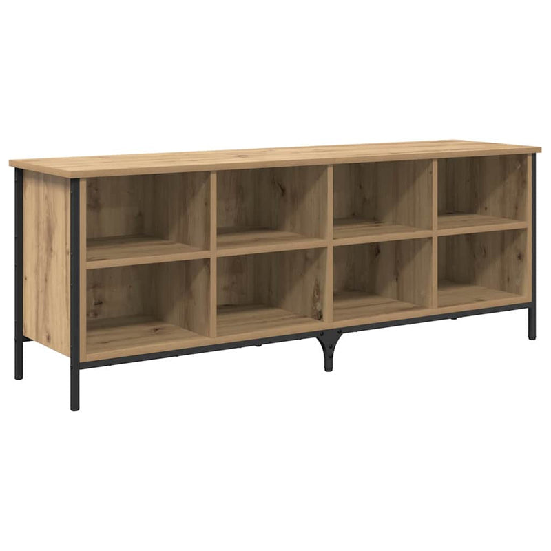ギャラリービューアに画像をロードする, Vidaxl schoenenkast met plank artisan eiken 131 x 35 x 50 cm