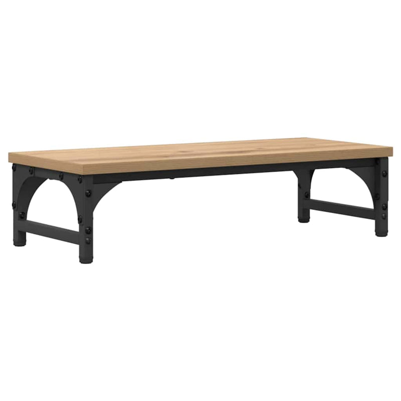 ギャラリービューアに画像をロードする, Vidaxl monitor stand artisan eiken 55 x 23 x 14 cm bewerkt hout