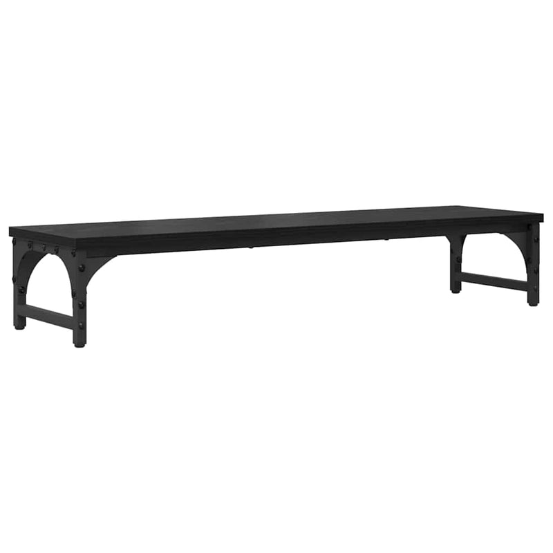 ギャラリービューアに画像をロードする, Vidaxl monitor stand zwart eiken 85 x 23 x 15,5 cm bewerkt hout