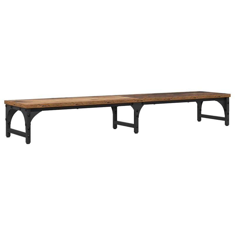 ギャラリービューアに画像をロードする, Vidaxl monitor stand oud hout 105 x 23 x 15,5 cm bewerkt hout