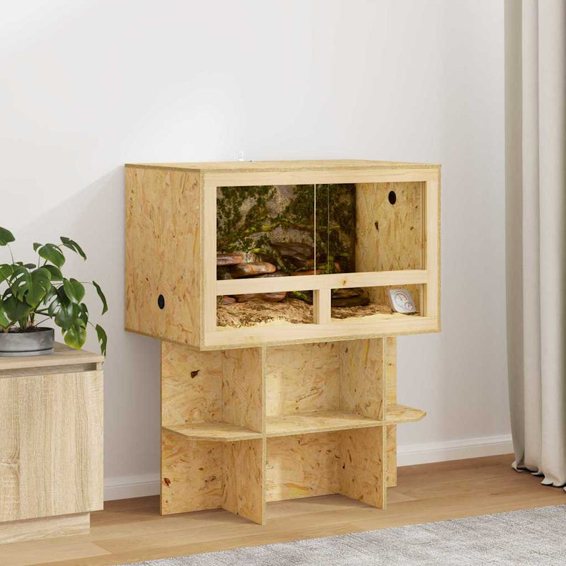 ギャラリービューアに画像をロードする, Vidaxl terrarium bruin 80 x 50 x 50 cm osb