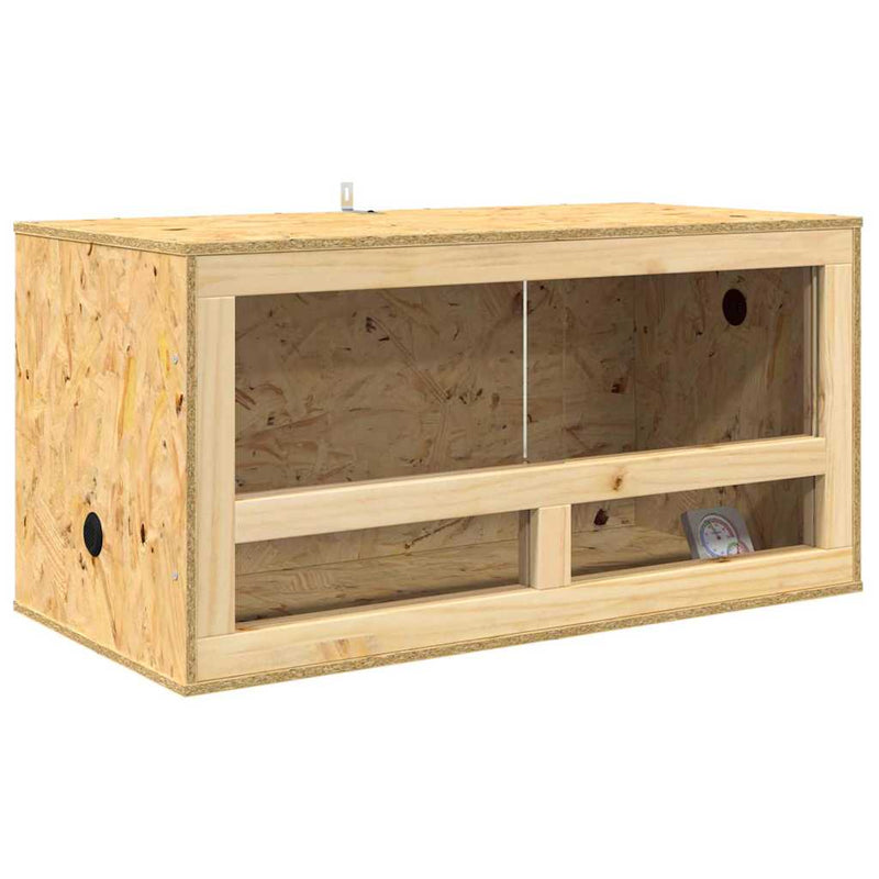 Chargez l'image dans la visionneuse de la galerie, Vidaxl terrarium bruin 80 x 40 x 40 cm osb