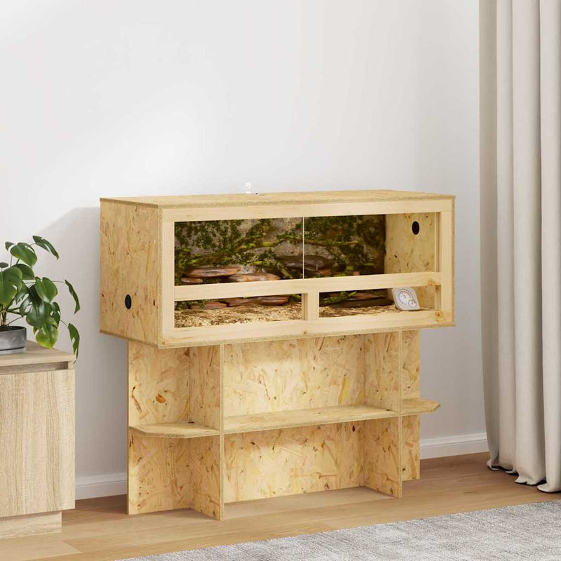 Chargez l'image dans la visionneuse de la galerie, Vidaxl terrarium bruin 100 x 40 x 40 cm osb
