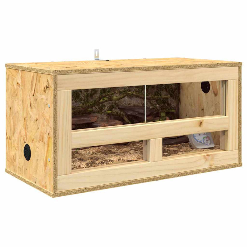Chargez l'image dans la visionneuse de la galerie, Vidaxl terrarium bruin 60 x 30 x 30 cm osb