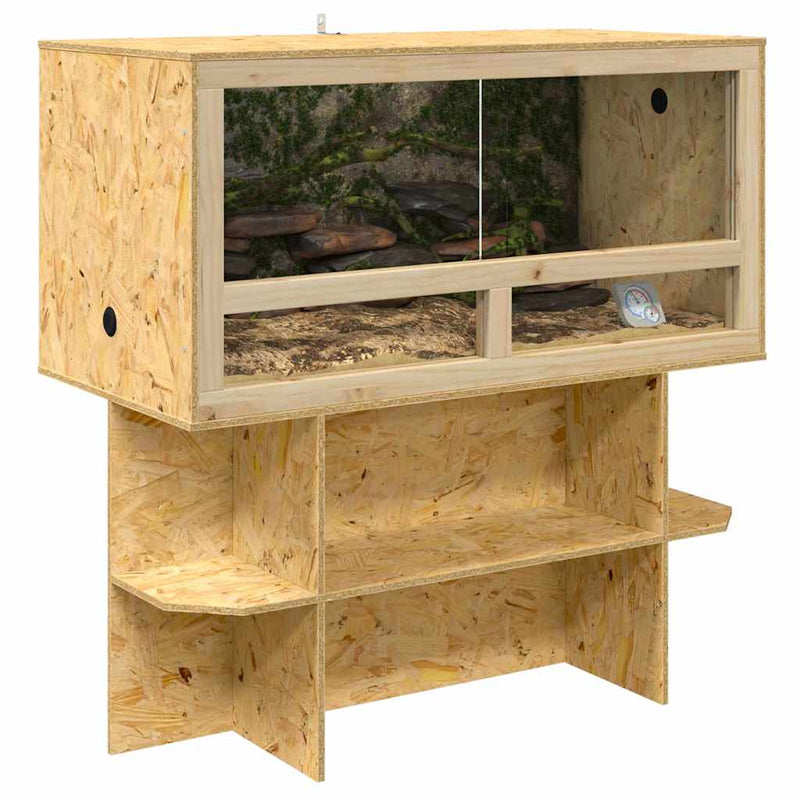 Chargez l'image dans la visionneuse de la galerie, Vidaxl terrariumbasis bruin 100 x 50 x 50 cm osb