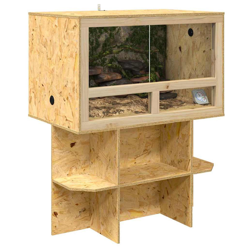Chargez l'image dans la visionneuse de la galerie, Vidaxl terrariumbasis bruin 80 x 50 x 50 cm osb