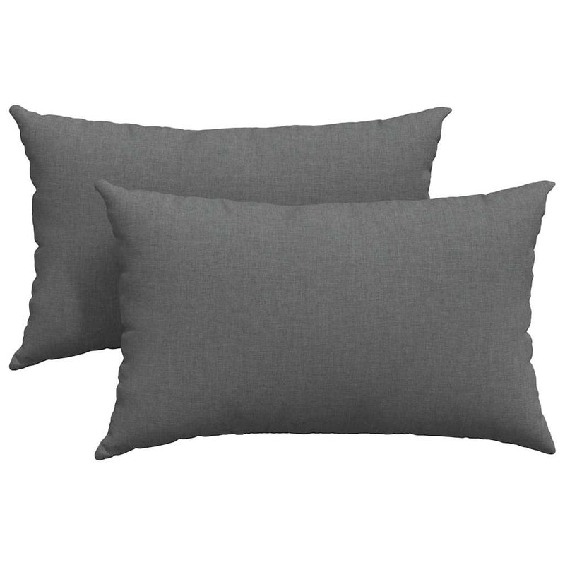 ギャラリービューアに画像をロードする, Vidaxl sofa kussens 2 pcs donkergrijs 50 x 30 cm stof