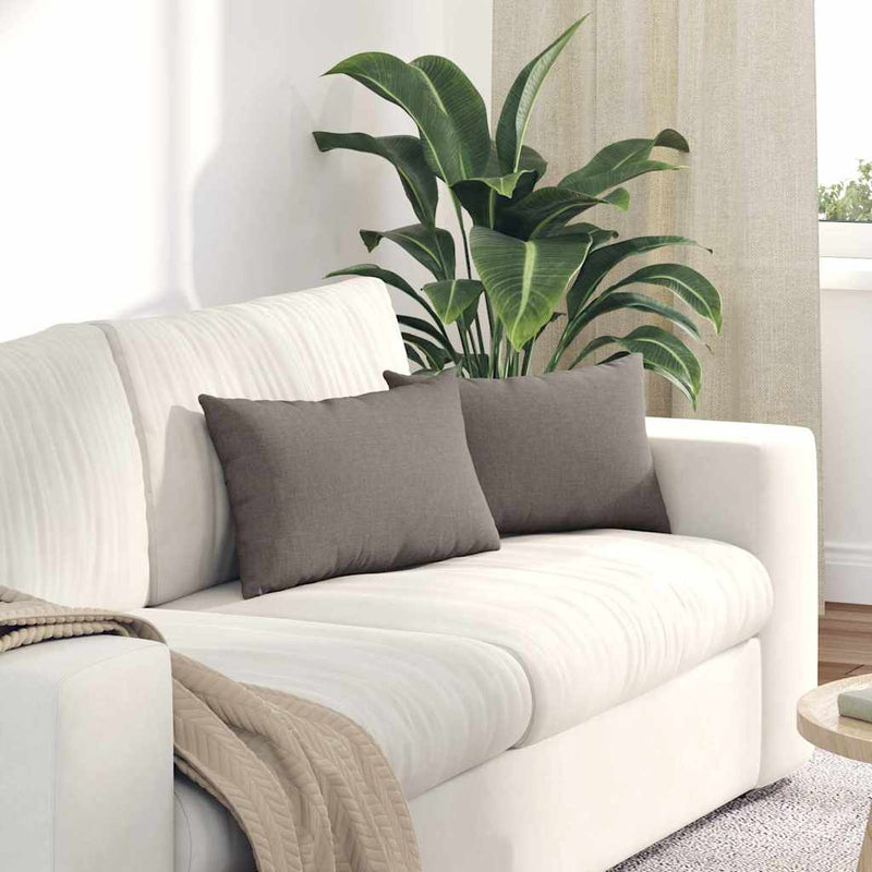 ギャラリービューアに画像をロードする, Vidaxl sofa kussens 2 pcs taupe 50 x 30 cm stof