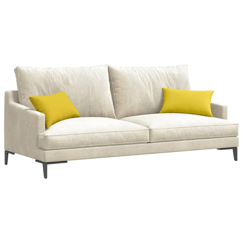 ギャラリービューアに画像をロードする, Vidaxl sofa kussens 2 pcs lichtgeel 50 x 30 cm stof