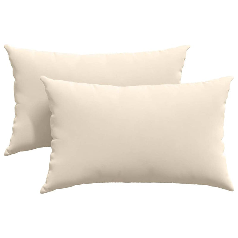Chargez l'image dans la visionneuse de la galerie, Vidaxl sofa kussens 2 stuks beige 50 x 30 cm stof